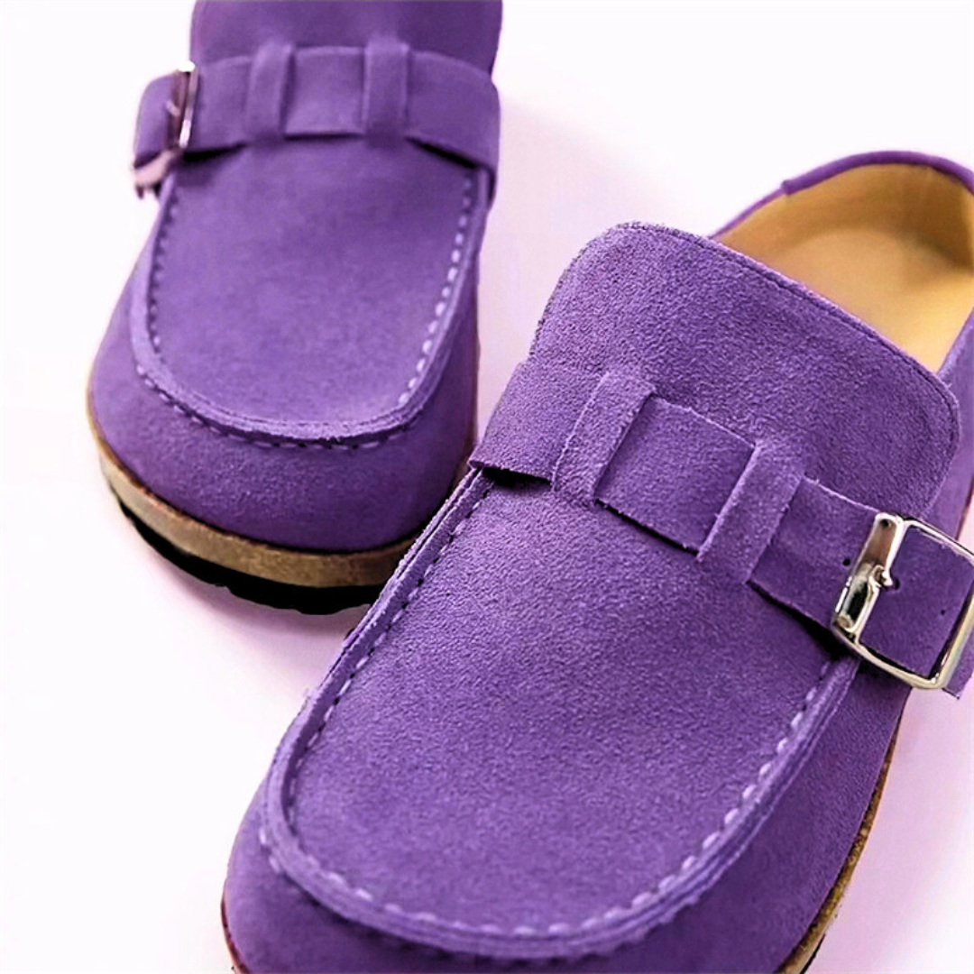 Mégane | Trendy Mule With Loop And Thick Sole