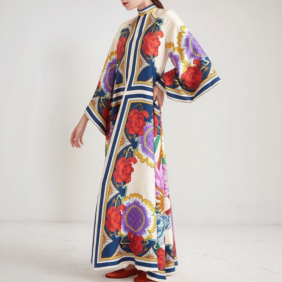 Djamila | Maxi Kaftan Bohémský – Uvolněná a Plynulá Elegance