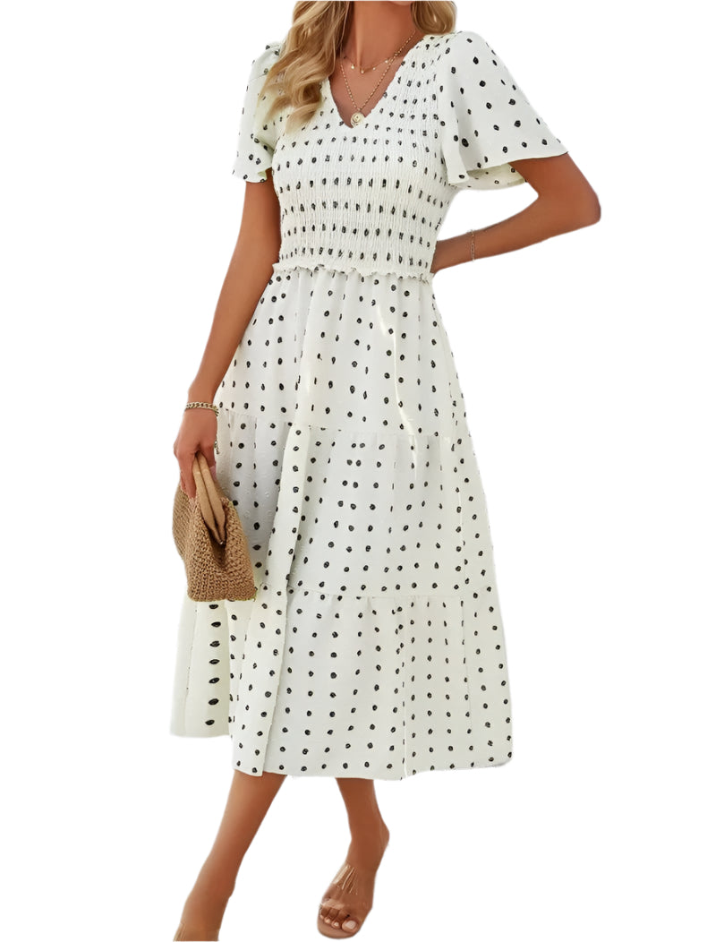 Sophie | Abito Bohemien Chic a Maniche Corte
