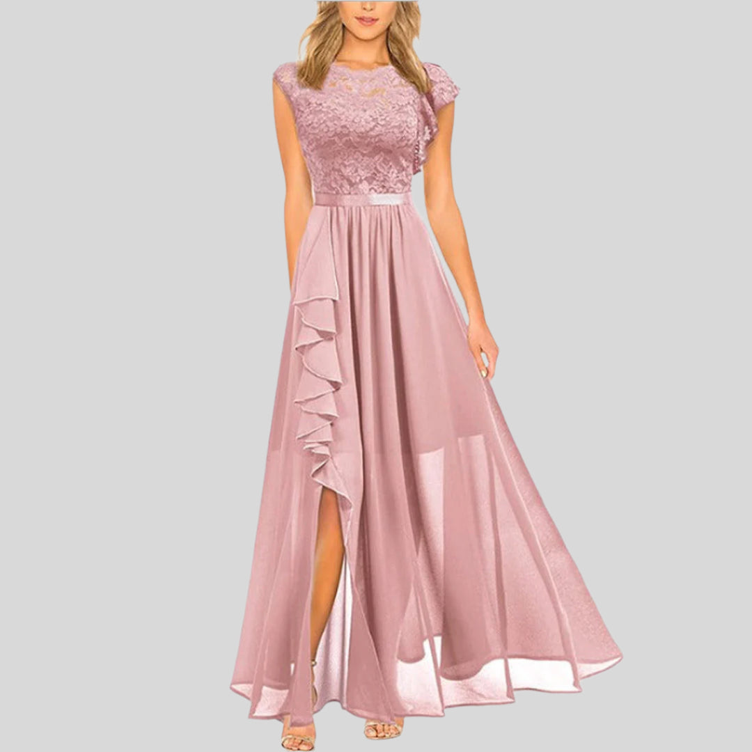 Gwenaëlle | Elegancka Długa Sukienka Bez Rękawów