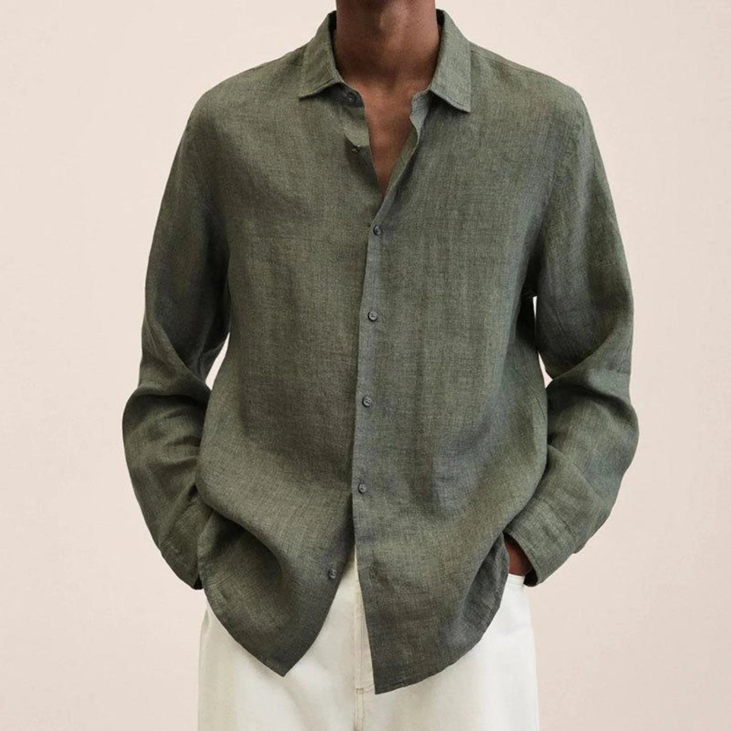 Loïs | Camisa Hombre de Manga Larga – Estilo Sencillo y Informal