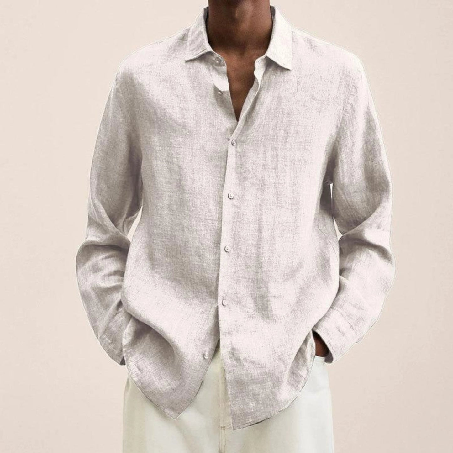 Loïs | Camisa Hombre de Manga Larga – Estilo Sencillo y Informal