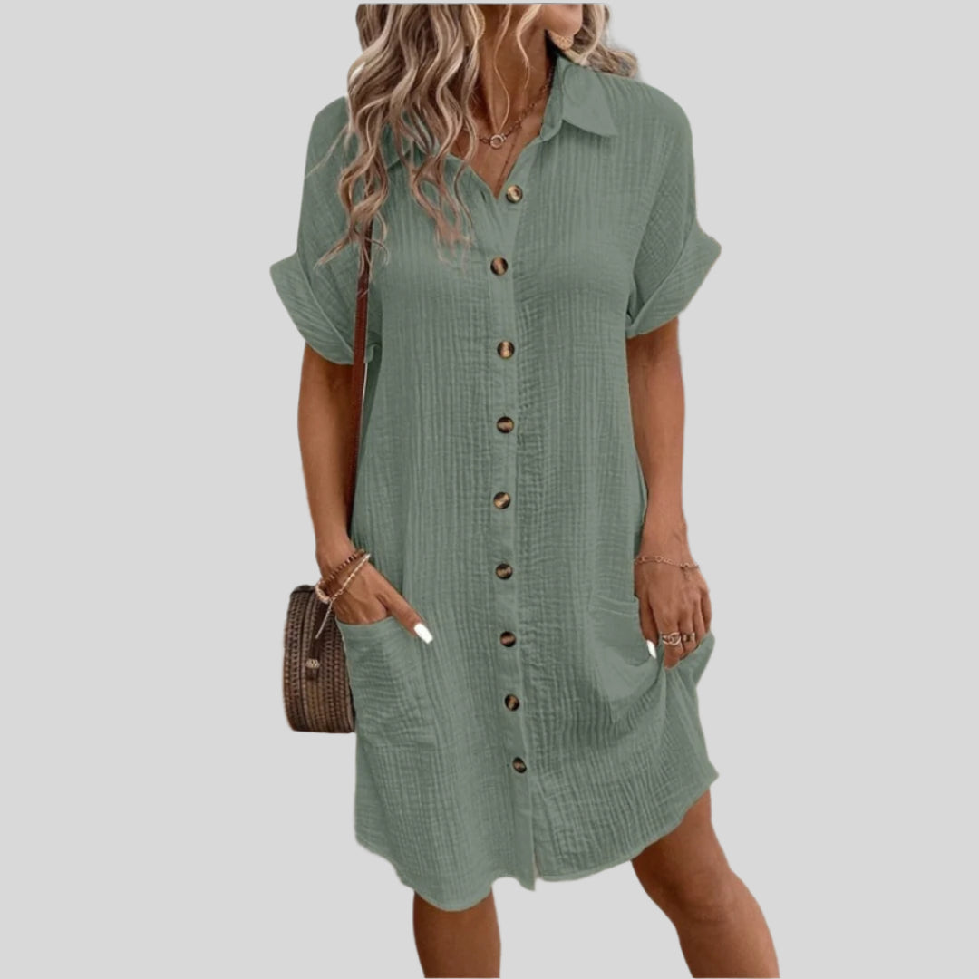 Mona | Elegant and Casual Shirt Dress