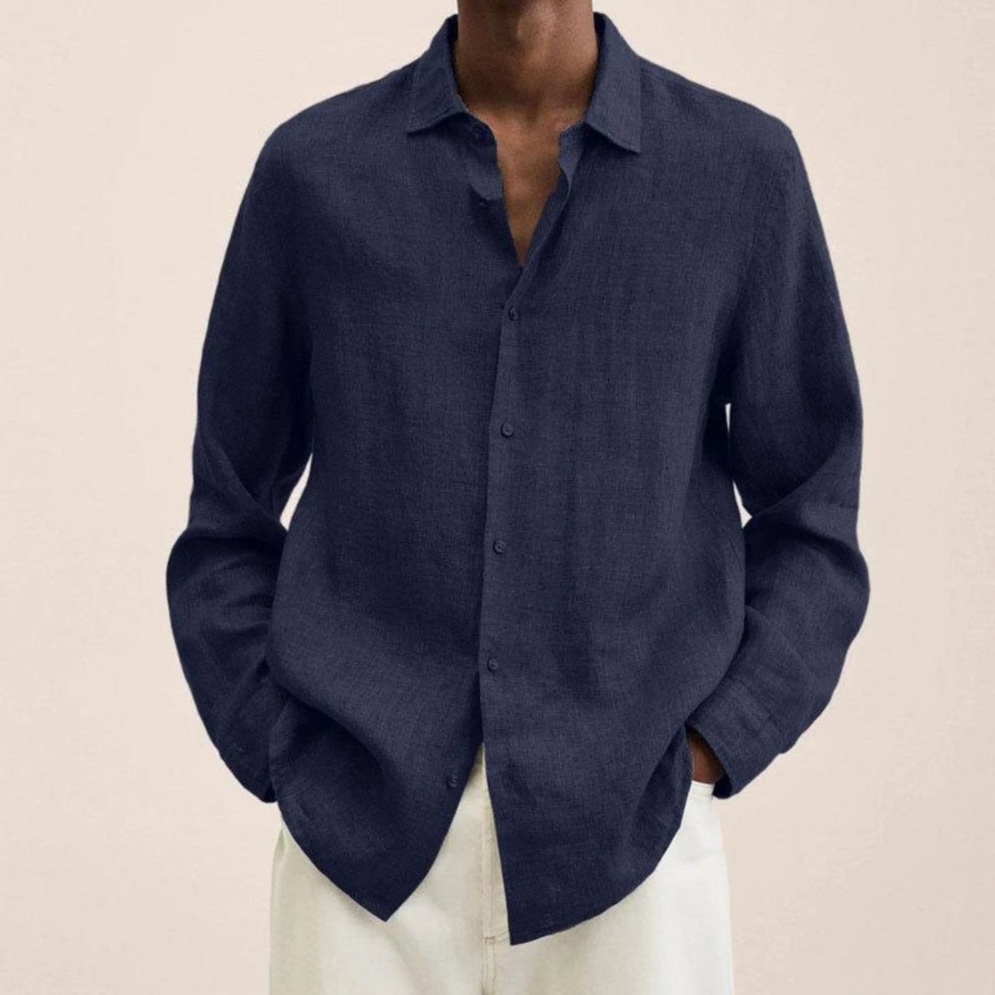 Loïs | Camisa Hombre de Manga Larga – Estilo Sencillo y Informal