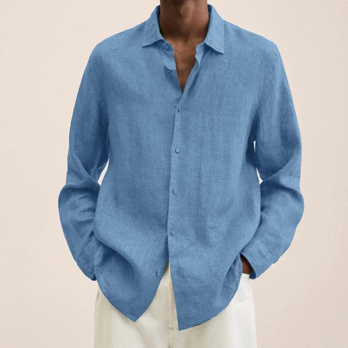 Loïs | Camisa Hombre de Manga Larga – Estilo Sencillo y Informal