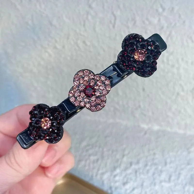 Josée | Hårbørste med Blomst Strass Elegant