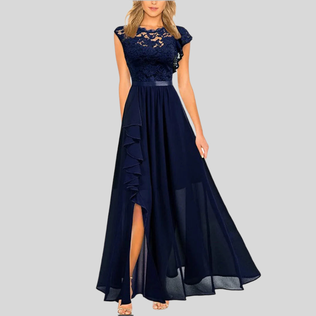 Gwenaëlle | Elegancka Długa Sukienka Bez Rękawów
