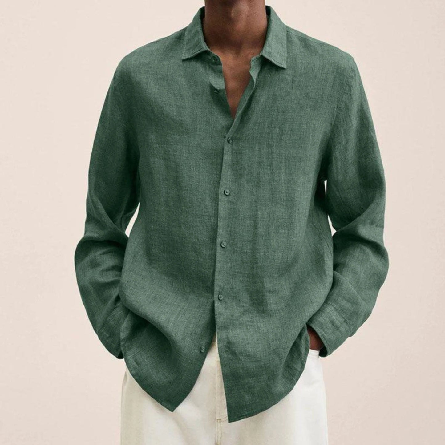 Loïs | Camisa Hombre de Manga Larga – Estilo Sencillo y Informal