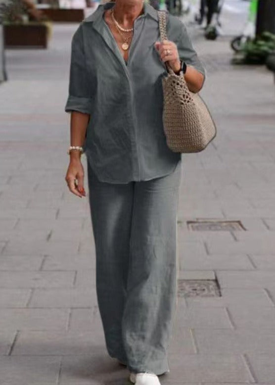 Léana | Elegantní uvolněný outfit – Čisté linie a zaručený komfort