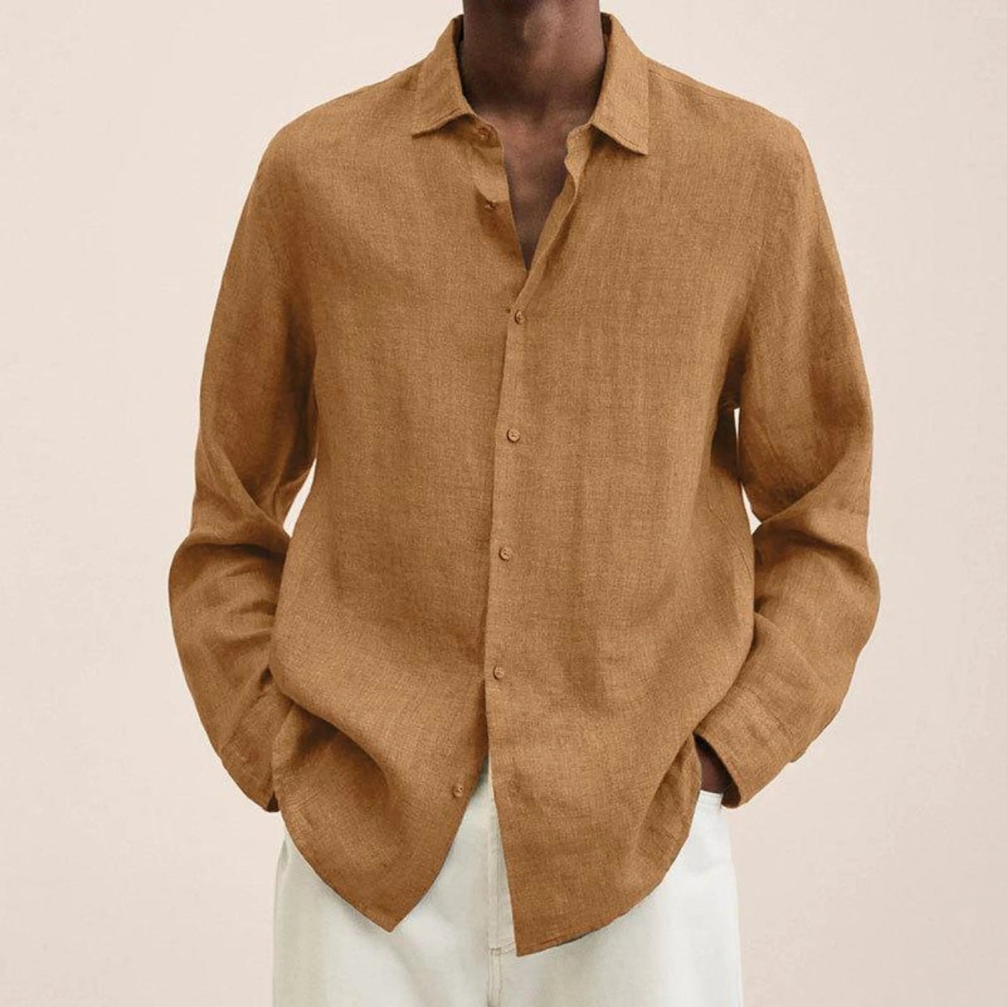 Loïs | Camisa Hombre de Manga Larga – Estilo Sencillo y Informal