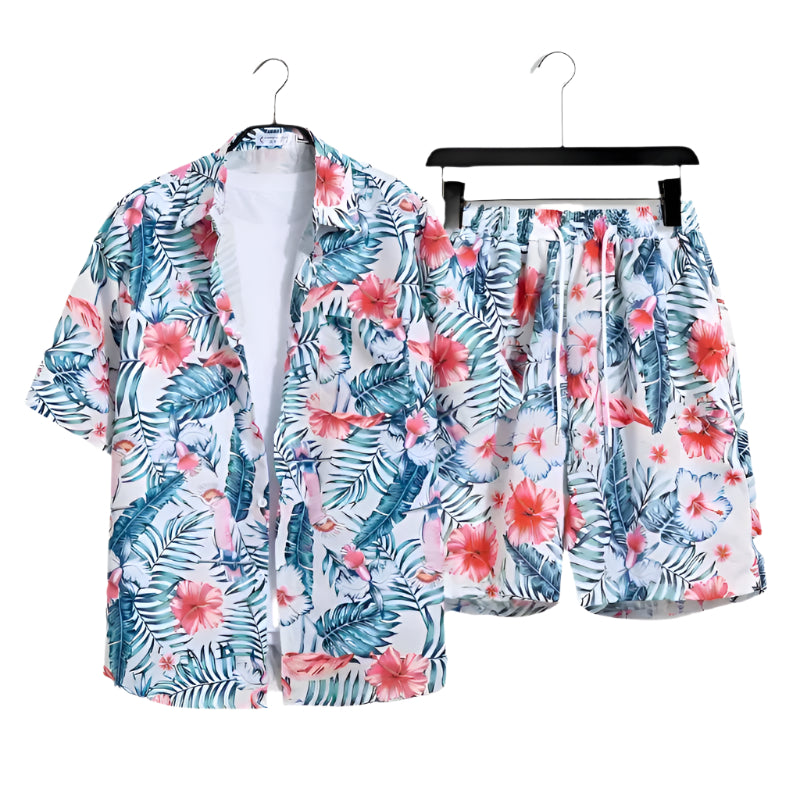 Alexandre | Ensemble Estival Pour Hommes Chemise Et Short