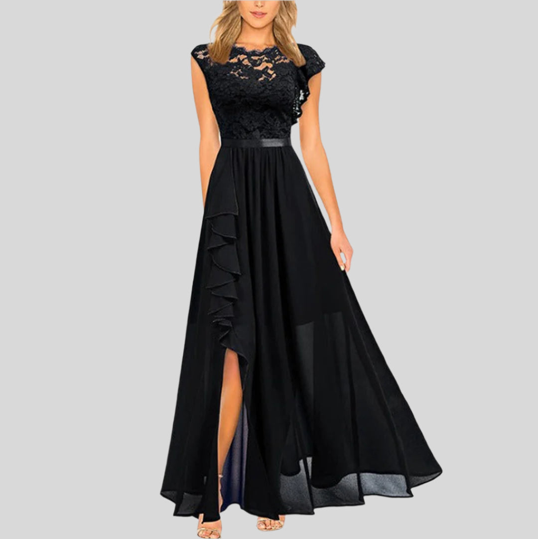 Gwenaëlle | Elegancka Długa Sukienka Bez Rękawów