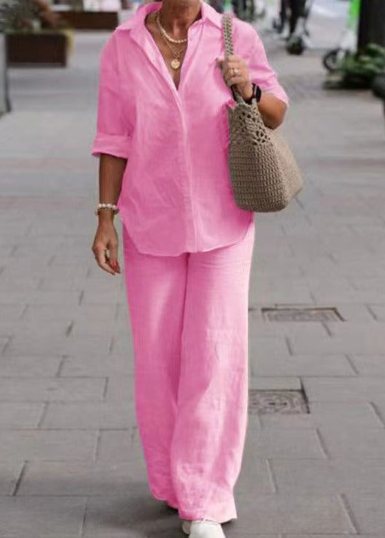 Léana | Elegantní uvolněný outfit – Čisté linie a zaručený komfort