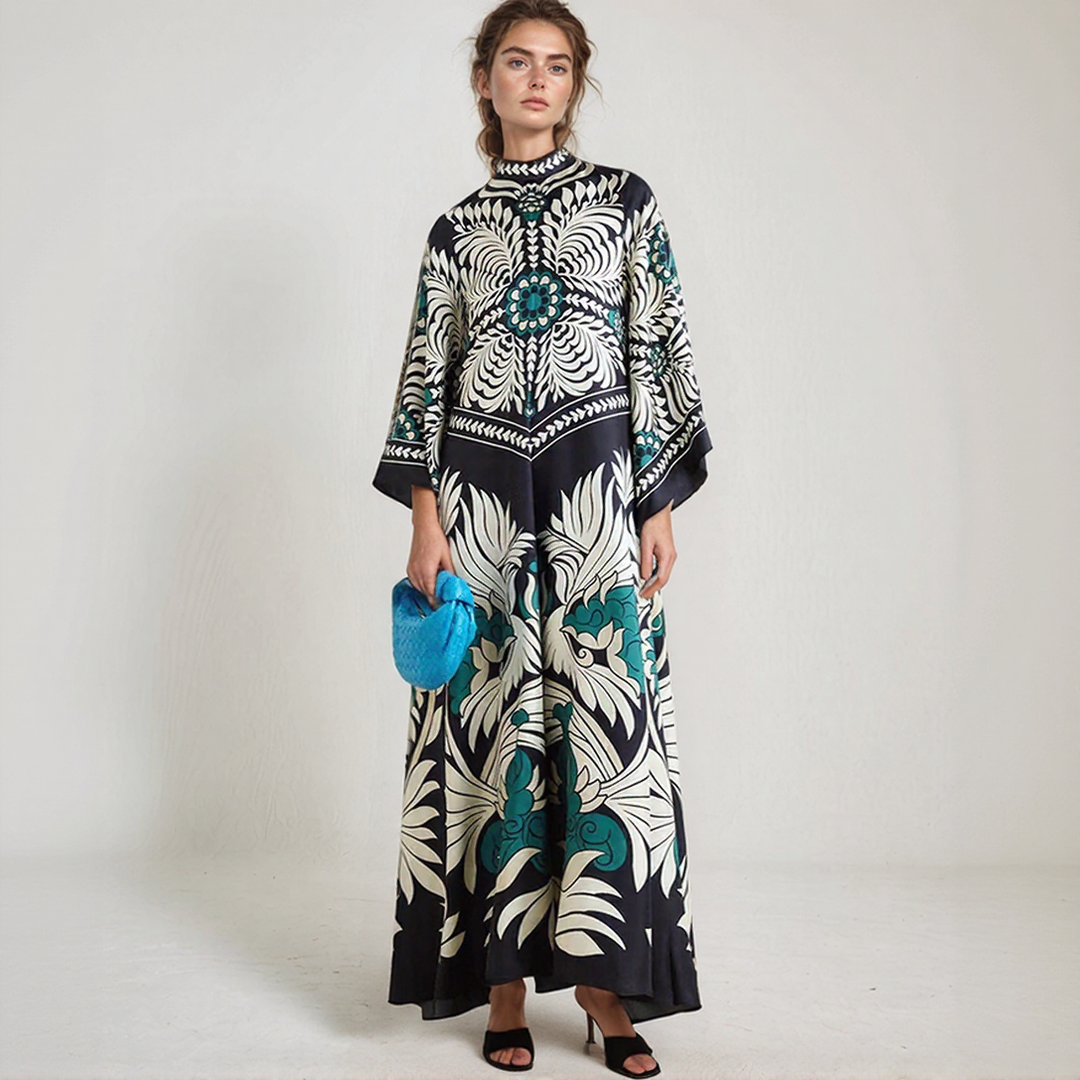 Djamila | Maxi Kaftan Bohémský – Uvolněná a Plynulá Elegance