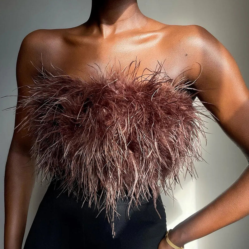 Violeta | Women's Bandeau Top – Bold and Glamorous Style