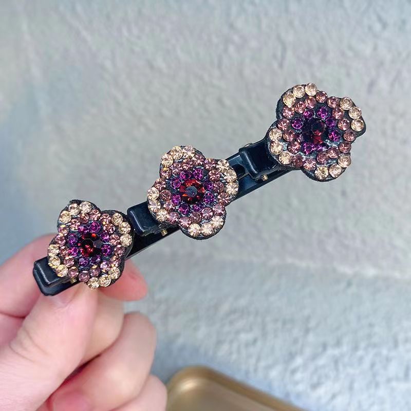 Josée | Hårbørste med Blomst Strass Elegant