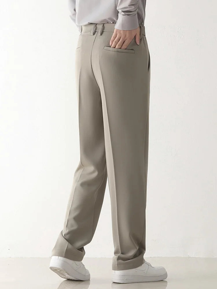 Georges | Pantalon De Costume Décontracté – Drapé Léger Et Finition Classique