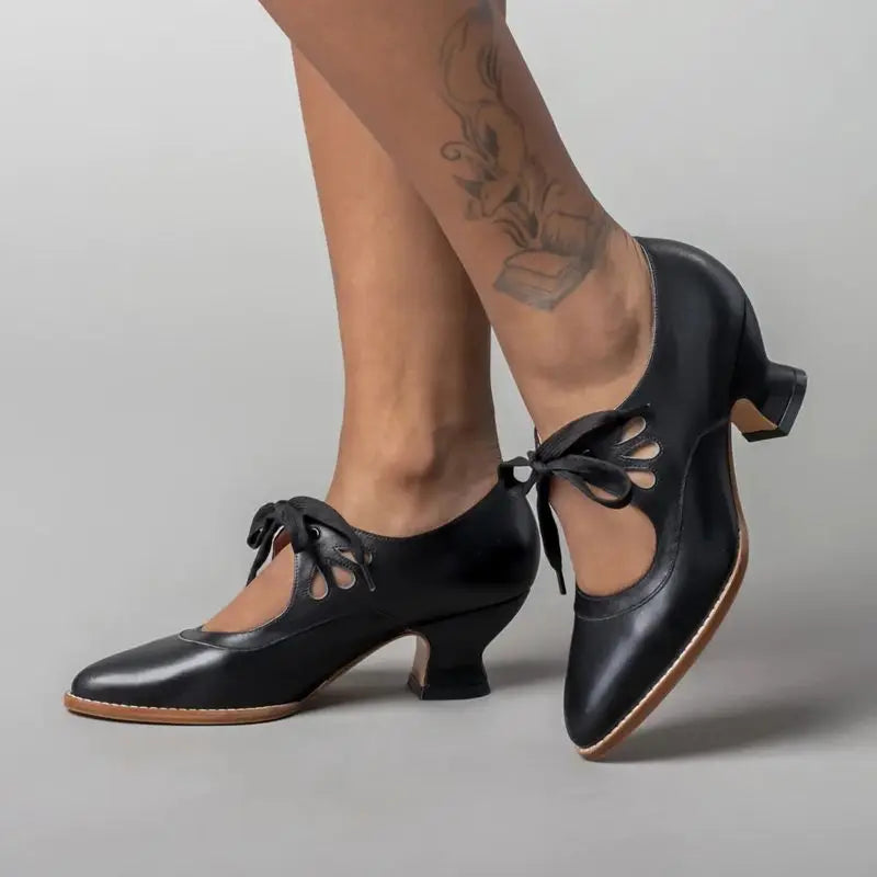 Margaux | Schuhe mit niedrigem Absatz – Vintage-Touch für einen einzigartigen Look