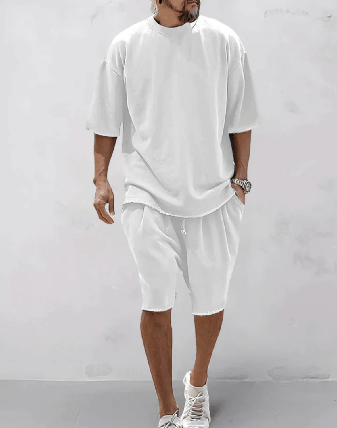Adrien|Súprava oversized tričko a šortky pre pohodlný a štýlový vzhľad