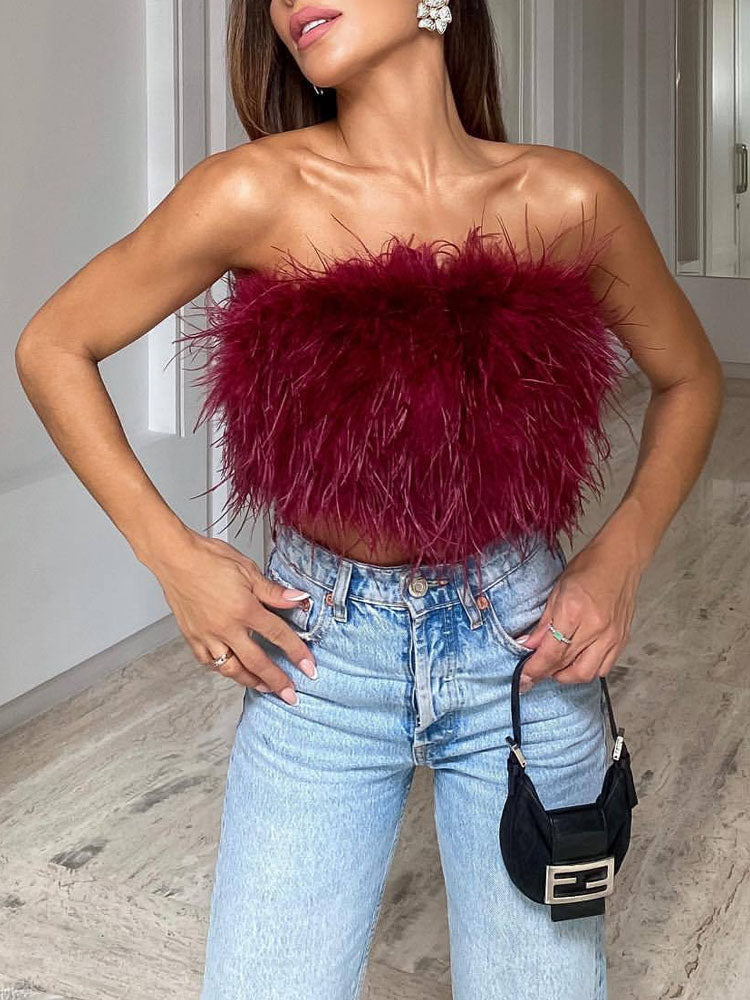 Violeta | Women's Bandeau Top – Bold and Glamorous Style