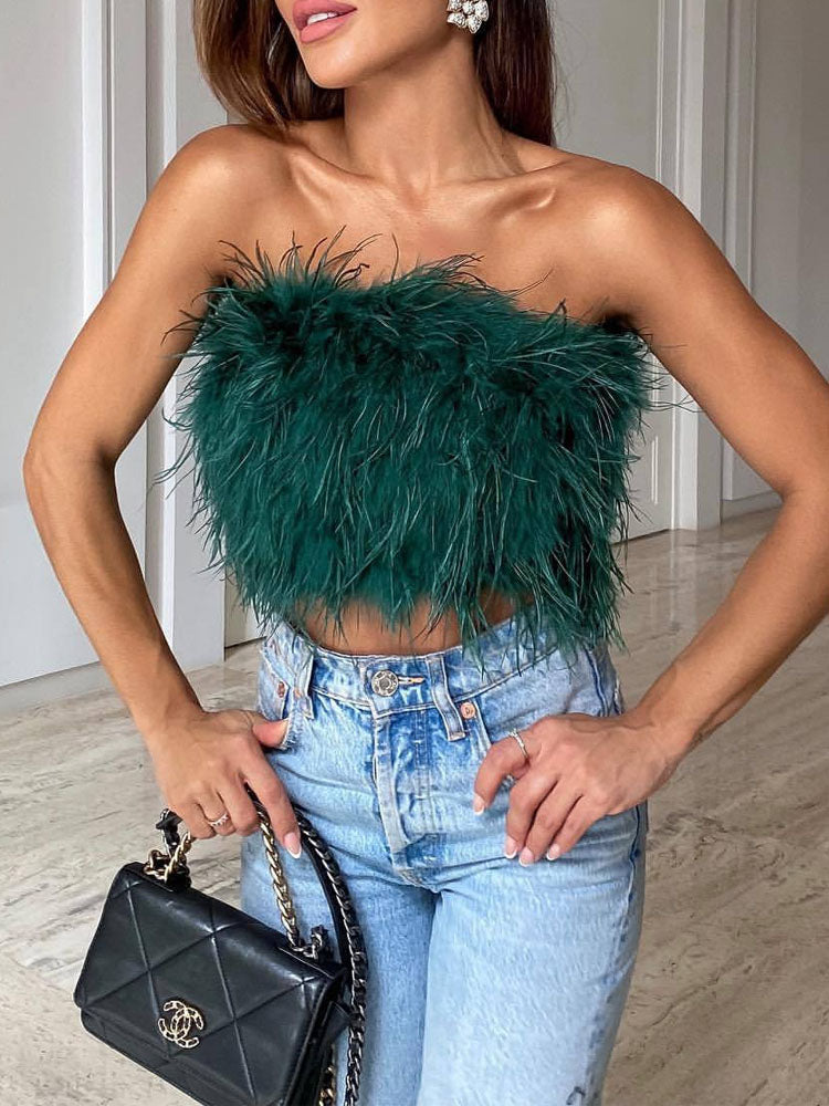 Violeta | Women's Bandeau Top – Bold and Glamorous Style