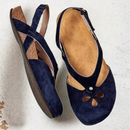 Albertine | Elegant Sandals – Closed Toe and Secure Fit 