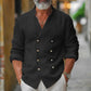 Gédéon | Camisa Hombre de Botones Cruzados – Estilo Tendencia y Elegante 