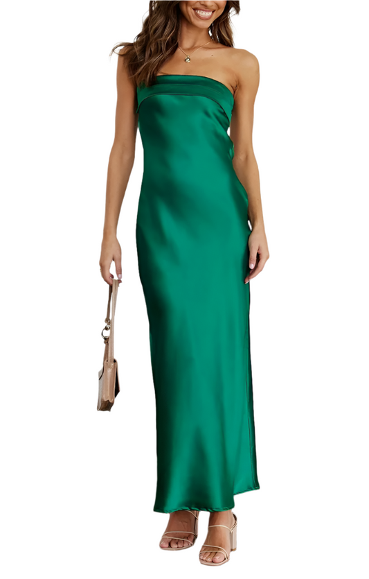 Ophelia | Elegant Long Dress Without Straps 