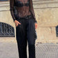 Maylis | Elegant High Sequin Top 