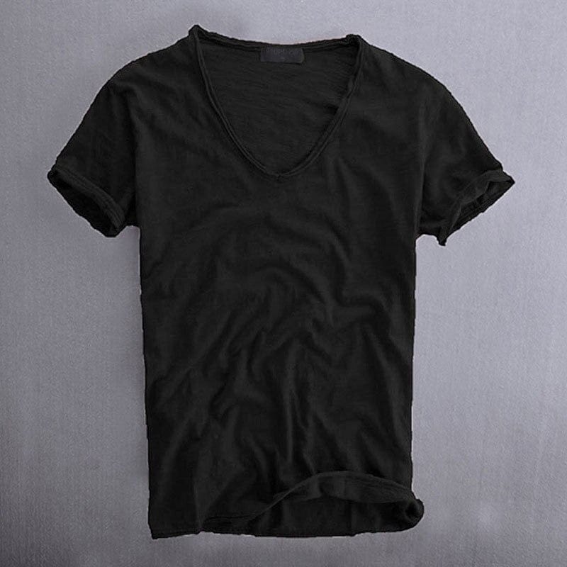 Viktor | T-shirt Col V Manches Courtes Coupe Ample