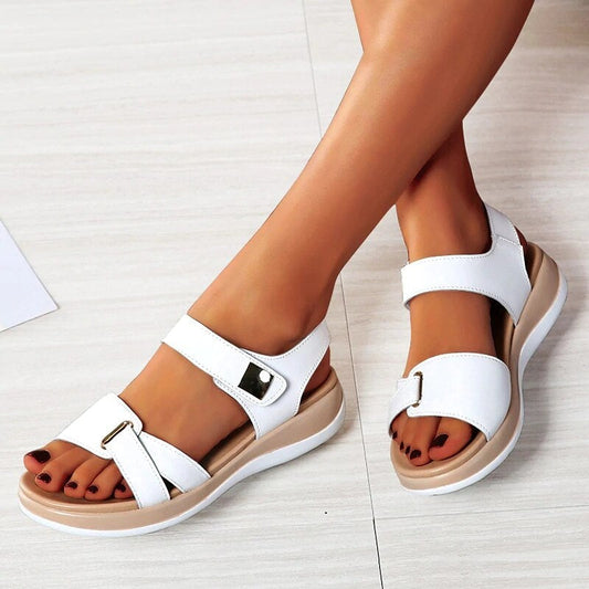 Elise | Double Strap Sandals – Comfort and Minimalist Style 