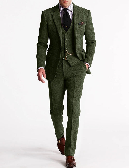 Amory | Herre Kostyme Tre-delt – Raffinert Tweed 