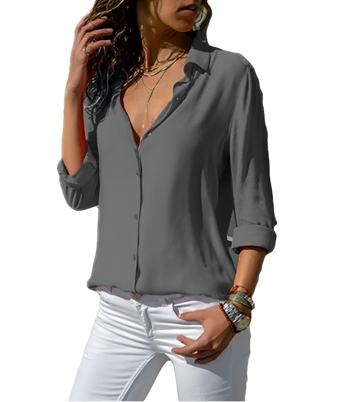 Hiam | Long Sleeve Blouse for Women 