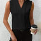 Denise | Ermeløs Bluse – Chic og Allsidig Stil 