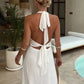 Sandra | Robe Longue Fendue à Décolleté Plongeant