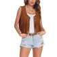 Eva | Korte Mouwloze Jas – Western en Trendy 