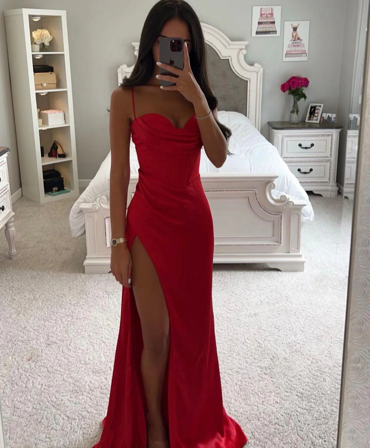 Soline | Abendkleid mit Schlitz – Bestimmte Ausstrahlung 