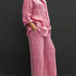 Gwendoline | Women's Buttoned Set – Oversized and Trendy Cut 