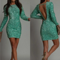 Gisèle | Shimmering Slim Dress Backless 