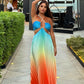 Ida | Rochie Lungă Plisată – Decolteu American și Eleganță 