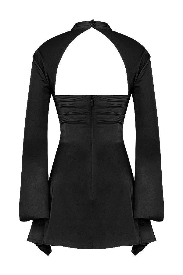 Paulette | Rochie De Cocktail Cu Decupaj Și Mâneci Lungi 