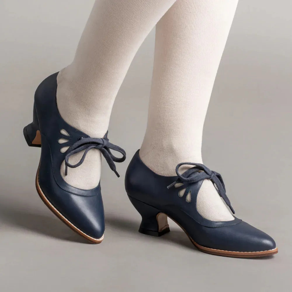 Margaux | Schuhe mit niedrigem Absatz – Vintage-Touch für einen einzigartigen Look 
