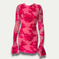 Amaya | Elegant Midi Dress – Open Back and Embroidered Details 