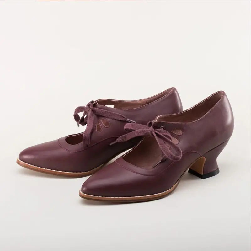 Margaux | Schuhe mit niedrigem Absatz – Vintage-Touch für einen einzigartigen Look 