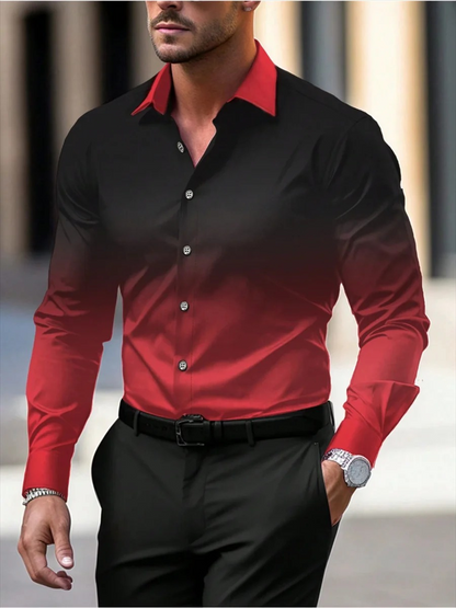 Norbert | Chemise Dégradée Élégante À Manches Longues