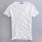 Robert | T-Shirt Heren Met V-Hals – Minimalistische En Tijdloze Stijl 