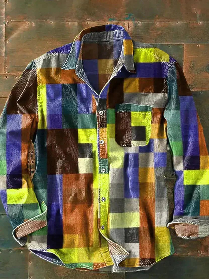 Ozkan | Camisa Elegante Con Bolsillo Práctico Para Hombres 