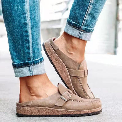 Mégane | Trendy Mule With Loop And Thick Sole 