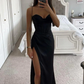 Soline | Abendkleid mit Schlitz – Bestimmte Ausstrahlung 