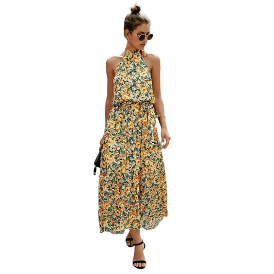 Judith | Bohemian Summer Dress with Floral Print 
